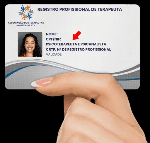 Carteira Profissional de Psicoterapeuta e Psicanalista ATH